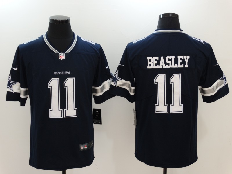 Men's Dallas Cowboys Cole Beasley #11 Navy Jersey